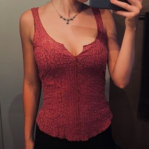 Free people crochet top